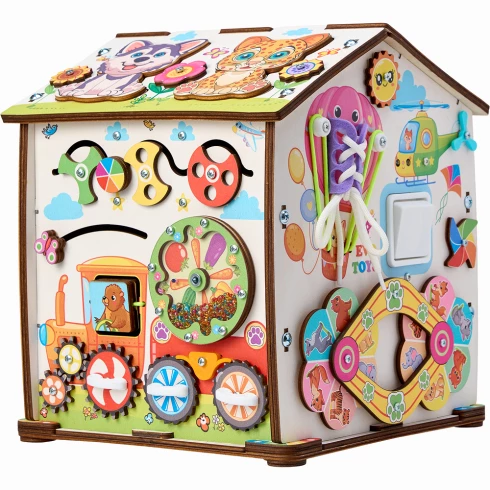 Бизиборд домик Лапки 2.0 со светом